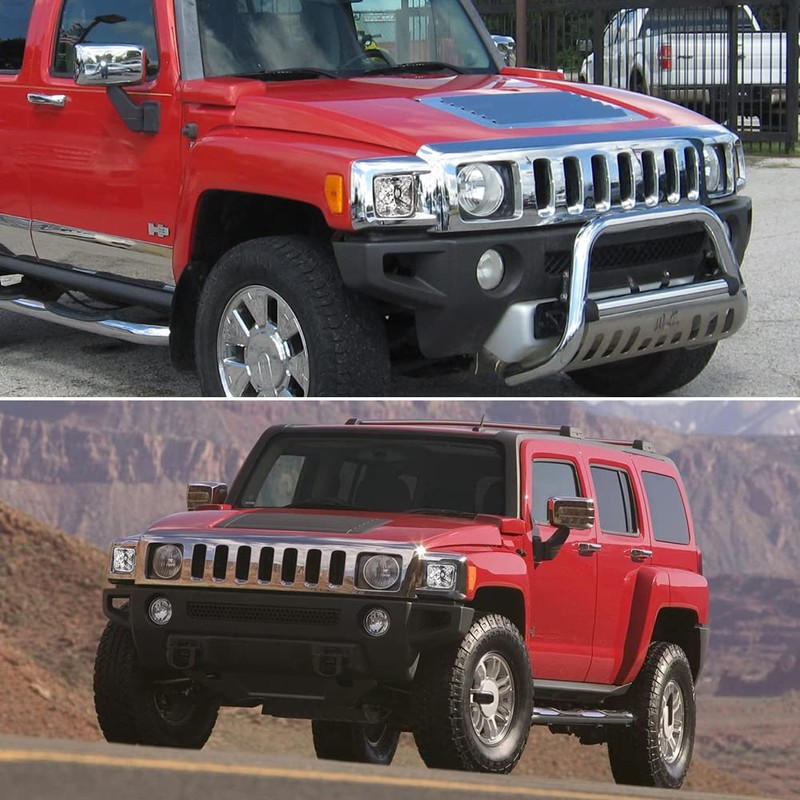 KENRTIR Clear Lens Housing Assembly Kit Compatible with 2006-2010 Hummer