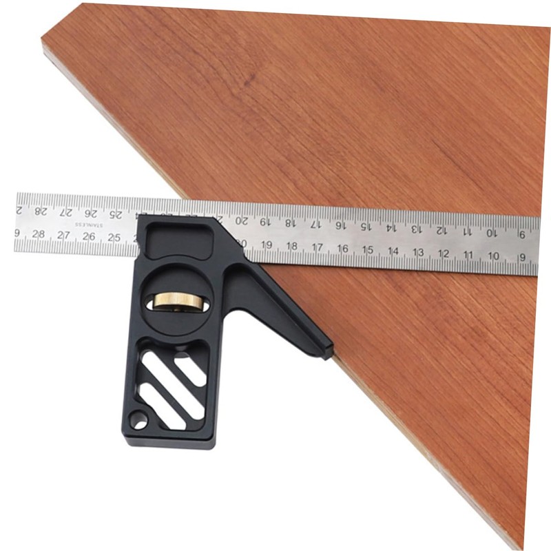 jojofuny Carpentry Combinations Square Woodworking Tool 45° 90° Limiter Easy
