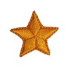 ID 3466B Orange Star Patch Night Sky Craft Symbol Embroidered