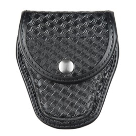 Bianchi AccuMold Elite 7900 Chrome Snap Covered Cuff Case (Basketweave Black, Size 1)