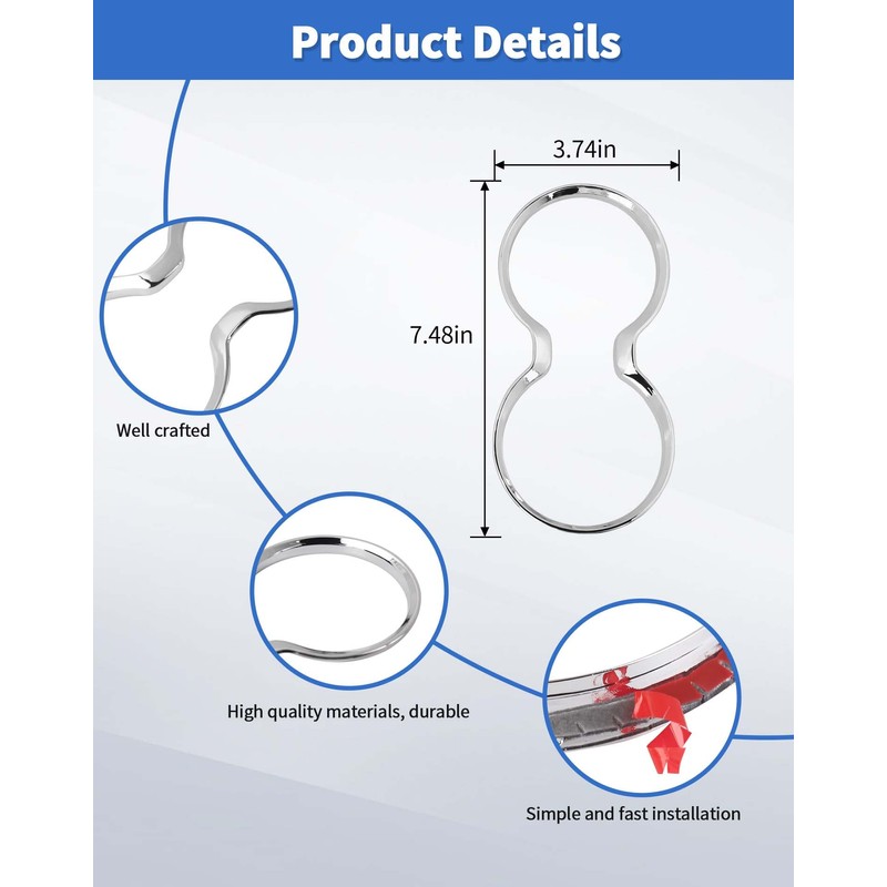 Gear Shift Cup Holder Cover Trim Bezel Fit for Dodge