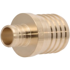 SharkBite 1-1/2 x 3/4 Inch Brass Crimp Reducing Coupling, PEX Pipe, PE-RT, UC014122
