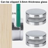 Upgraded 3-5mm Frameless Mirror Mounting Hardware 4 Pack Dual-Screw Fixing