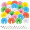 48 Pack 6 Colours Paper Fans, Mini Handheld Folding Paper