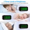 Timegyro Digital Alarm Clock Battery Operated with LED Display for
