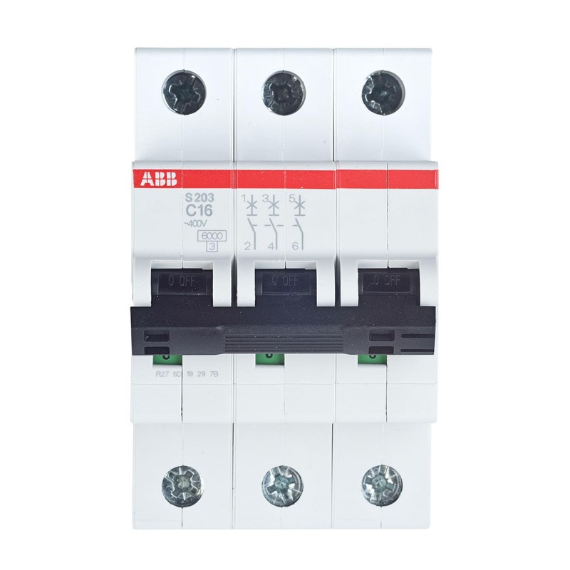 ABB S203-C16 Circuit Breaker System pro M compact® Three-Current (3P),