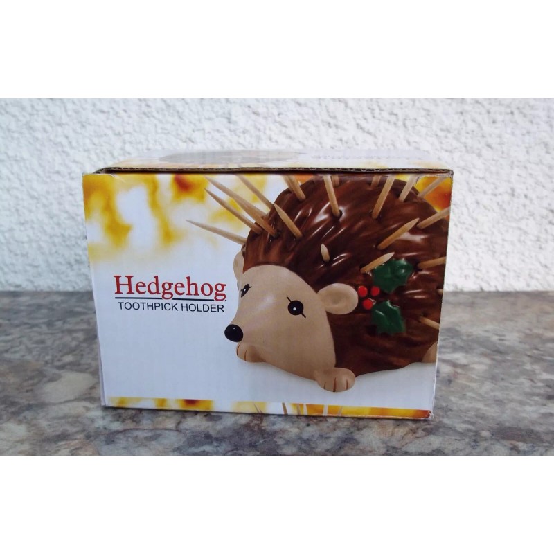 Kitchen HEDGEHOG CERAMIC TOOTHPICK HOLDER NEW IN BOX HAND PAINTED