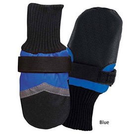 Guardian Gear Durable Oxford Fabric Boots For Dog Paws - For Use In Snow Rain and All Weather (Medium Oxford Fabric - Blue)