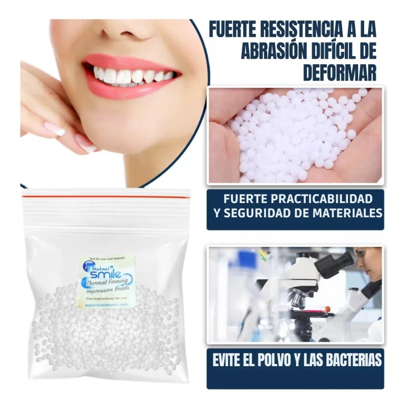 Perlas Adhesivas Moldea Dientes Sonrisa Perfecta Pack