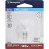 Westinghouse 0403100, Clear Lighting 35-watt T4 Halogen Bulb, 1 Pack