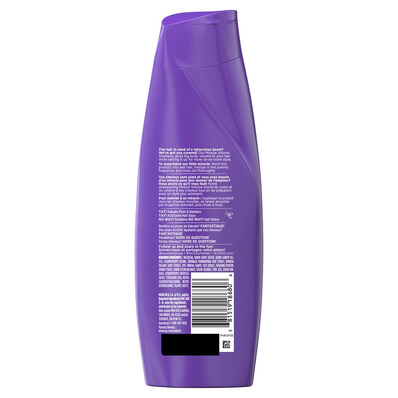 Aussie For fine Hair Aussie Paraben Shampoo, 12.1 Fl Oz