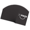 Golden State Art, Pack of 25 5x7 Black Uncut Mat