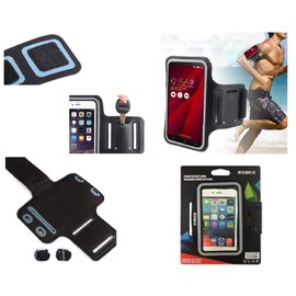 DFVmobile - Professional Cover Neoprene Waterproof Armband Wraparound Sport with Buckle for vivo V7+ - Black