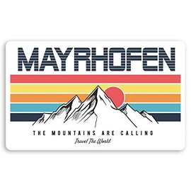 2 x 10cm Mayrhofen Austria Vinyl Stickers Ski Snowboard Luggage Sticker #30339 (10cm Wide)