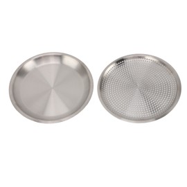 304 Stainless Steel Colander Bowl Set Large Capacity Versatile Stainless Steel Colander Bowl for Home Kitchen Hole Disk, Disk