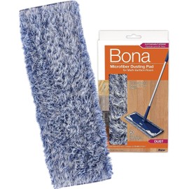 Bona Microfiber Dusting Pad for Multi-Surface Floors - Fits all Bona Mops - Attracts and Picks Up Dust, Pet Hair, and Dirt on Wood, Stone, Tile, Laminate, and Vinyl Floors