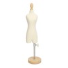 Dress Form Female Mannequin Torso Mini Dress Model with Wooden