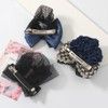 Merdia 3 PCS Bowknot Hair Bows for Women, Hair Nets