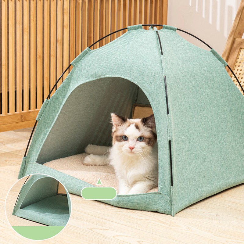 Cat Tent Bed Large Space Breathable Comfortable Washable Pet Tent