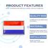 Perdecor Netherlands Flag Sticker Emblem Decal Dutch Car Chrome Flags,