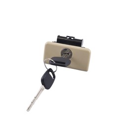 HUYILUN0104 Glove Box Latch With Key Open Handle Compatible with Toyota Corolla Camry 2003-2008 Fj cruiser 2007-2014 Scion XA XB 2004-2006 (Beige)