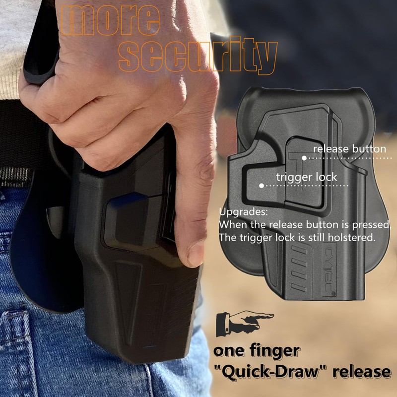 S&W M&P Shield EZ Holster, OWB Holster for Smith Wesson