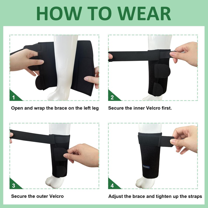 GenetGo Dog Canine Front Leg Brace Paw Compression Sleeve Joint