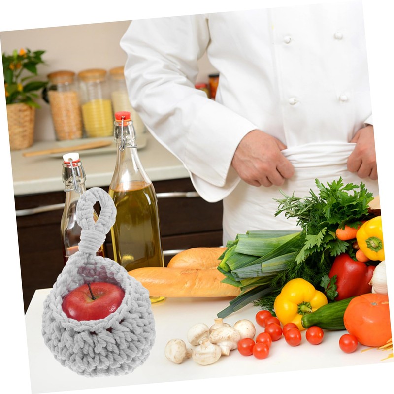 SHOWERORO Multi-purpose Wall Hanging Basket Kitchen Fruit Veg Storage Woven