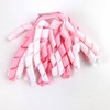 Heyiwell 6 Counts Pink Curly Ribbon Bows Self-Adhesive Grosgrain Bows