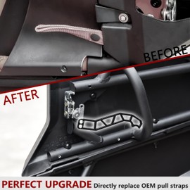 UTVSXPERT UTV - Pestillos de metal para puerta Maverick X3 17-24, 4 piezas de revestimiento de polvo negro para puerta Can-Am Maverick X3 X DS RS Turbo R Max 4 puertas modelo 2017-2024 accesorios