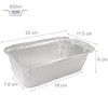 Miamex - 25 x Disposable Aluminium Food Transport Bowls with