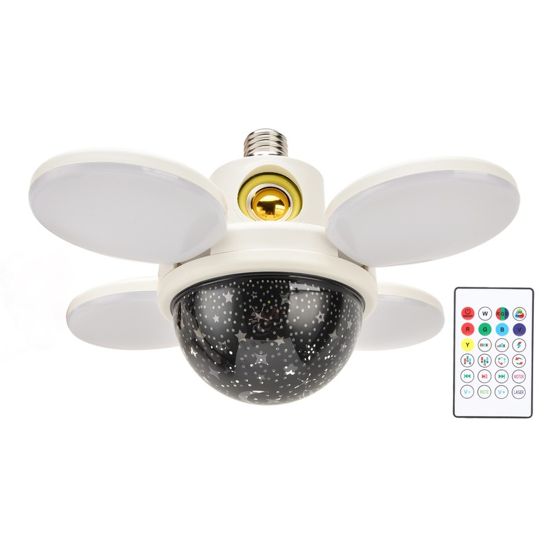 Bulb Speaker Adjustable Flexible RGB 48W E27 Lamp Head Eye
