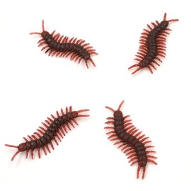 Cooplay 30pcs Vintage Mock Fake Plastic Centipede Scolopendra Insects Joke Toys Prank Scary Trick Bugs for Adult Funny Halloween Fool's Day Christmas Party