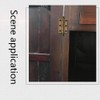 2Pcs Folding Butt Hinges Furniture Hardware Door Hinge Antique Pure