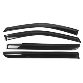 Window Visor Compatible With 2008-2010 Honda Odyssey, Acrylic Smoke Tinted 4PCS Sun Rain Shade Guard Wind Vent Air Deflector by IKON MOTORSPORTS, 2009