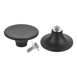 sourcing map 2pcs Universal Pot Lid Top Replacement Knob, Heat Resistant Plastic Pan Lid Holding Handles Knob Grips for Kitchen Cookware Lid Cover, Black