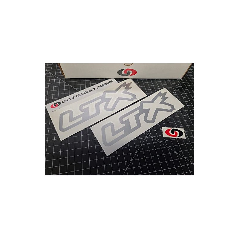 LTX Outline Decals (2-Pack) Racing Hood Window Stickers 8.5" Fits
