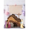 Ghzste Easter Resurrection Scene Ornament Easter Scene Wooden Decoration Easter