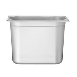HENDI Gastronorm Container, Temperature Resistant from -40° to 300°C, Hot Air Oven, Fridge and Freezer, Chafing Dishes, Bain Marie, Stackable, 5.5 L, GN 1/4, 265 x 162 x (H) 200 mm, Stainless Steel