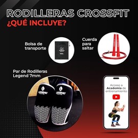BOLD TRIBE - Rodilleras Deportivas de 7mm - Ideal para Crossfit, Gym, Powerlifting, Halterofilia, Box y Entrenamiento Funcional - 100% Neopreno Premiu