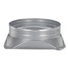 PATIKIL 10 Inch Duct Connector Flange, Metal Straight Pipe Flange