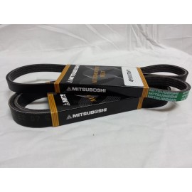 Mitsuboshi Belt 2pc Set Alt-A/C-Pwr Steering 4PK0775 6PK1115 fits 00-03 Maxima