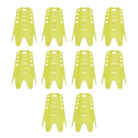 MiOYOOW 10 Pieces Golf Tees Plastic Golf Simulator Tees Portable Golf Training Tees for Indoor and Outdoor Practice