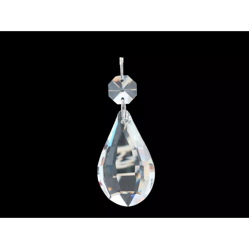 3" Glass Crystal Pear(50mm) Chandelier Lamp Ornament