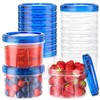 12 Pack-16 OZ Freezer Storage Containers, Small Plastic Containers with