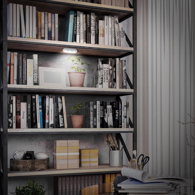 BRILONER - LED Cabinet Lighting, No Drilling and Power Connection,