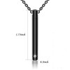 Norya Urn Necklace Bar Pendant Memorial Jewelry - Ashes Keepsake