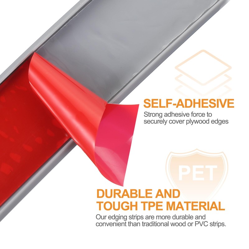 MECCANIXITY TPE U-Shape Edge Banding Self Adhesive Flexible Veneer Edging