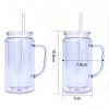 New Arrival 18oz Double Wall Snow Globe Plastic Pre-Drilled Double