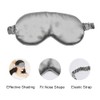 LERSVICVIL Pack de 4 máscaras de seda para ojos de